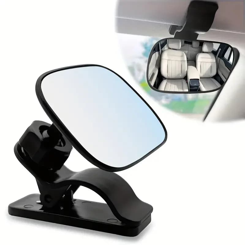 Specchietto retrovisore per auto Mini Safety View 2 in 1 specchietto per auto per bambini rivolto verso il reparto posteriore per la cura dei neonati Monitor per bambini di sicurezza quadrato