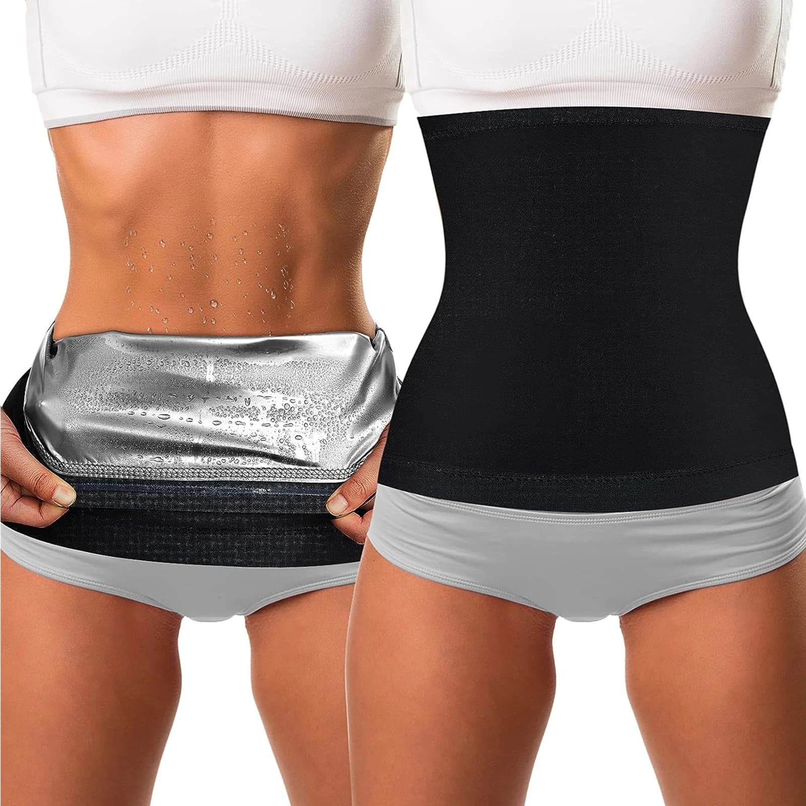 1 pz Fascia Dimagrante Addominale da Donna per Sudorazione Effetto Sauna, per Allenamento, Esercizio Fisico e Bodybuilding