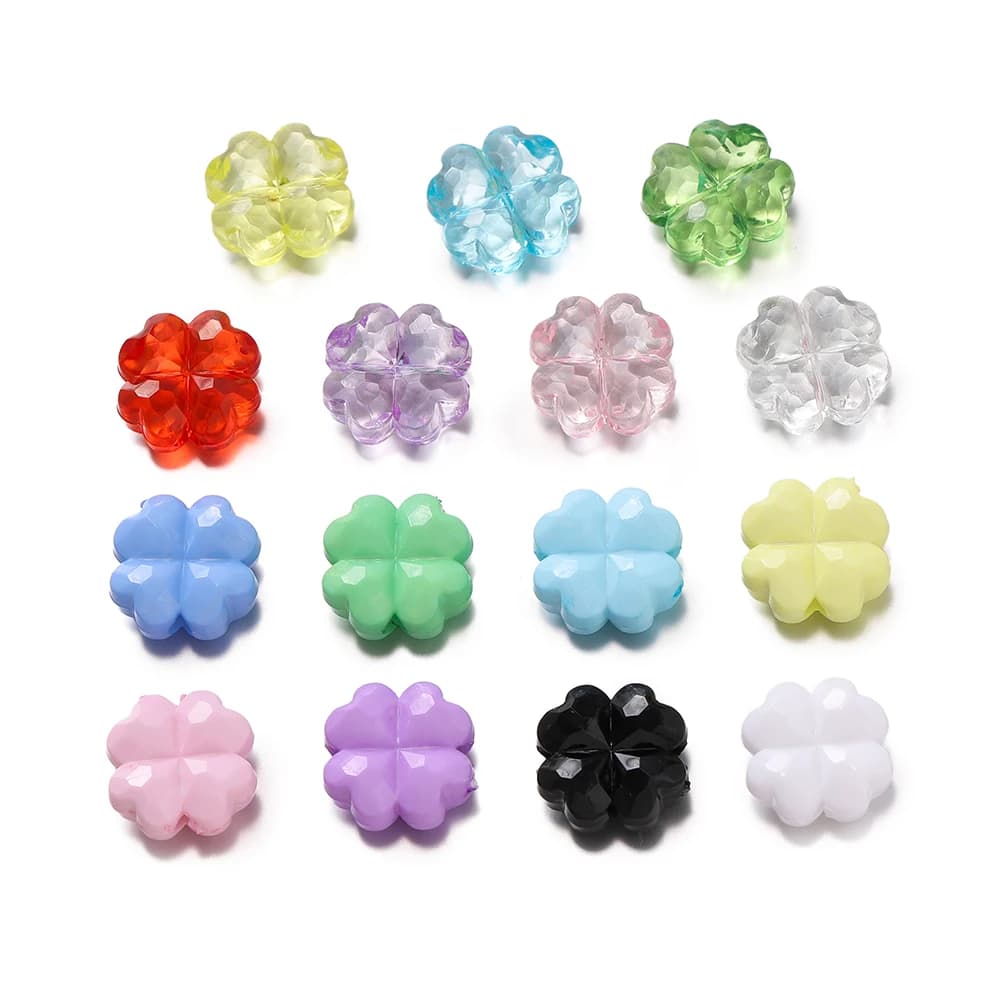 20 pz/lotto Acrilico Colorato Perline Forma di Fiore Del Distanziatore Perline Sparse per la Produzione di Gioielli FAI DA TE Bracciali Collane Orecchini Forniture
