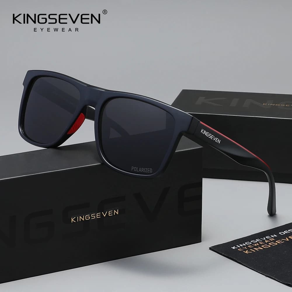 KINGSEVEN Men Sunglasses UV400 Driving Protective Fashion Glasses Women Outdoor Polarized Casual Eyewear Rectangle Frames