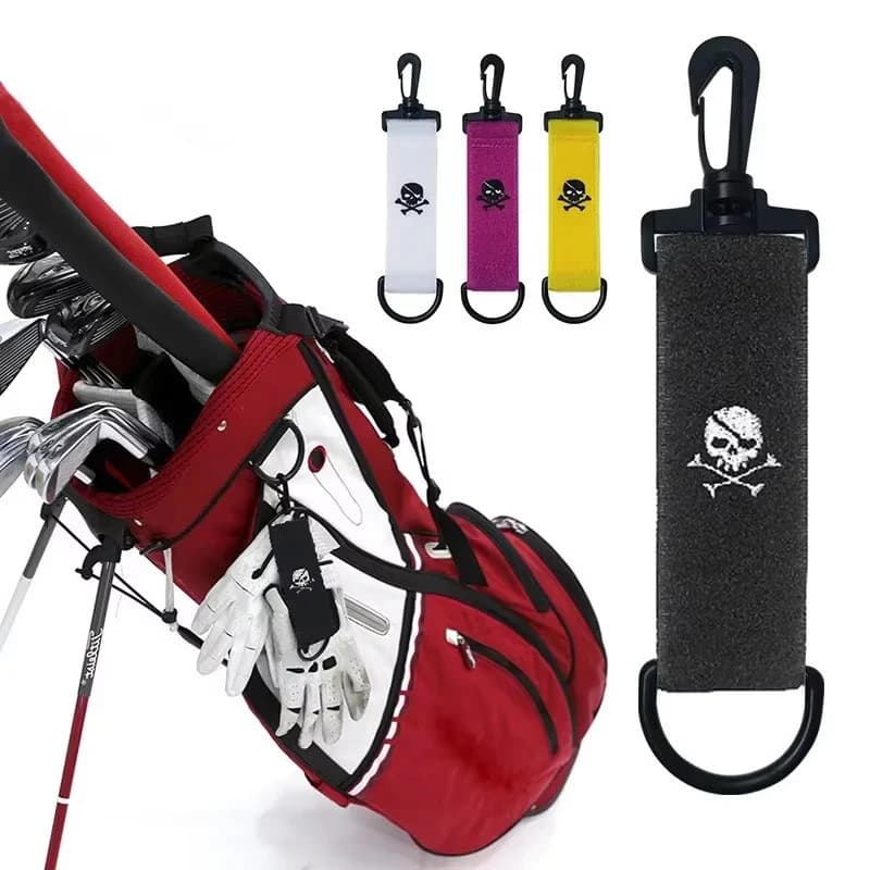 1/2/3 Pezzi Porta Tee da Golf Colorato con Nastro Magico, Clip Porta Tee da Golf a Doppia Faccia, Accessori Portatili da Esterno per Appendere Tee da Golf