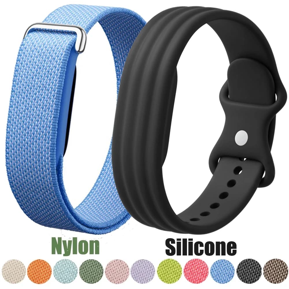 Nylon Strap + Silicone Band for Google Fitbit Air Sports Breathable Bracelet To Replace Wristband for Google Fitbit Air Correa