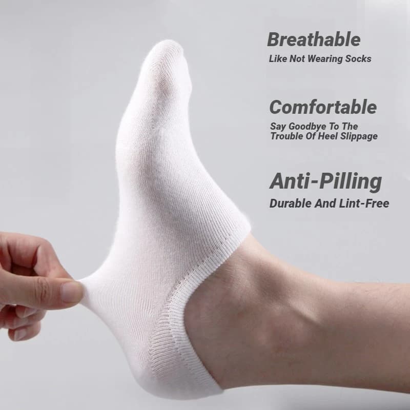 5 Paia / Lotto Men's Invisible Socks to Fashion, Silicone Caviglia Socks, Meia