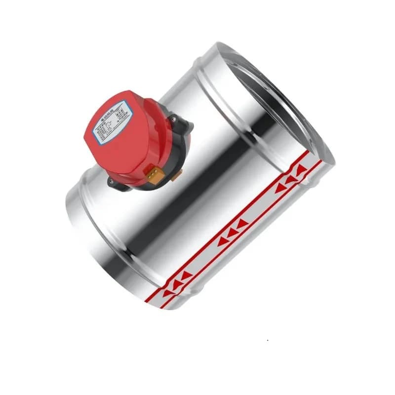 220V 24V 12V 110V 110mm Valvola serranda condotto aria elettrico in acciaio inossidabile Valvola motorizzata aria per valvola tubo ventilatore da 4 "pollici
