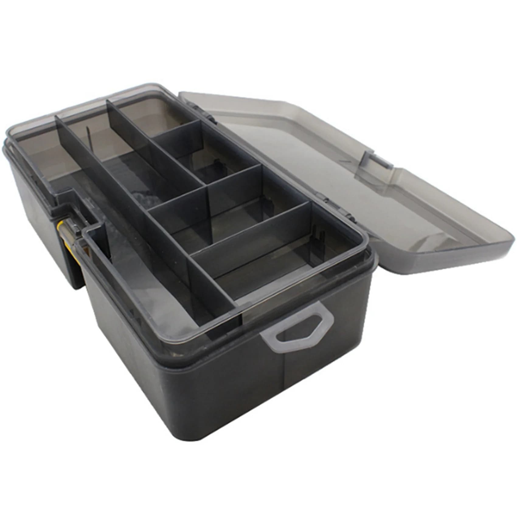 ABLB-2X Double Layer Fishing Tackle Box Lures Bait Storage Case Organizer Container Organizer Container Accessories