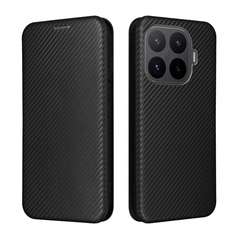 Custodia a portafoglio di lusso in fibra di carbonio con chiusura magnetica per Xiaomi Mi 17T / Mi 17T Pro / Mi17T