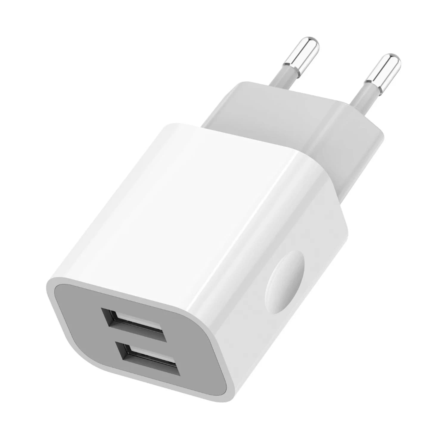 Caricabatterie USB con spina europea 5V 2A Adattatori da parete universali da viaggio CA Caricabatterie per telefono USB 5V 2A per IPhone IPad Samsung Xiaomi
