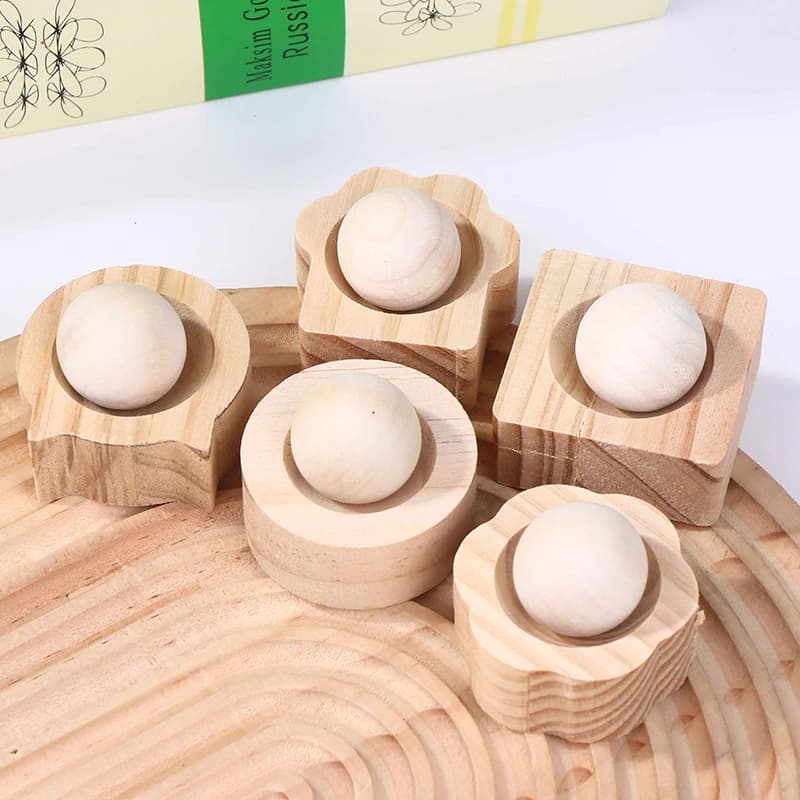 Diffusore di oli essenziali a sfera rotonda in legno naturale - Deodorante per aromaterapia | Per casa/ufficio/auto/camera da letto
