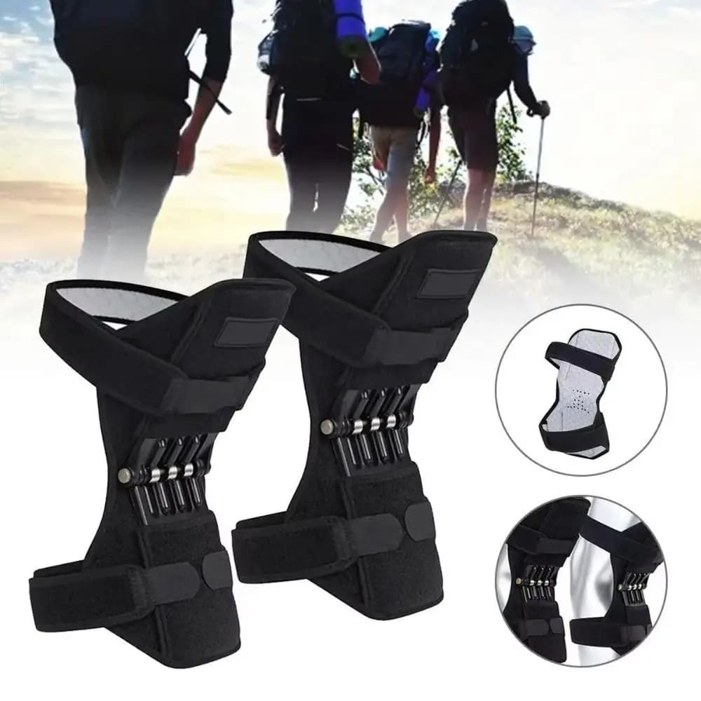 1/2PCS Rebound Spring Ginocchio Protezione Booster Antiscivolo Fisso Booster Ginocchiere Supporto Traspirante Ginocchiere Sport