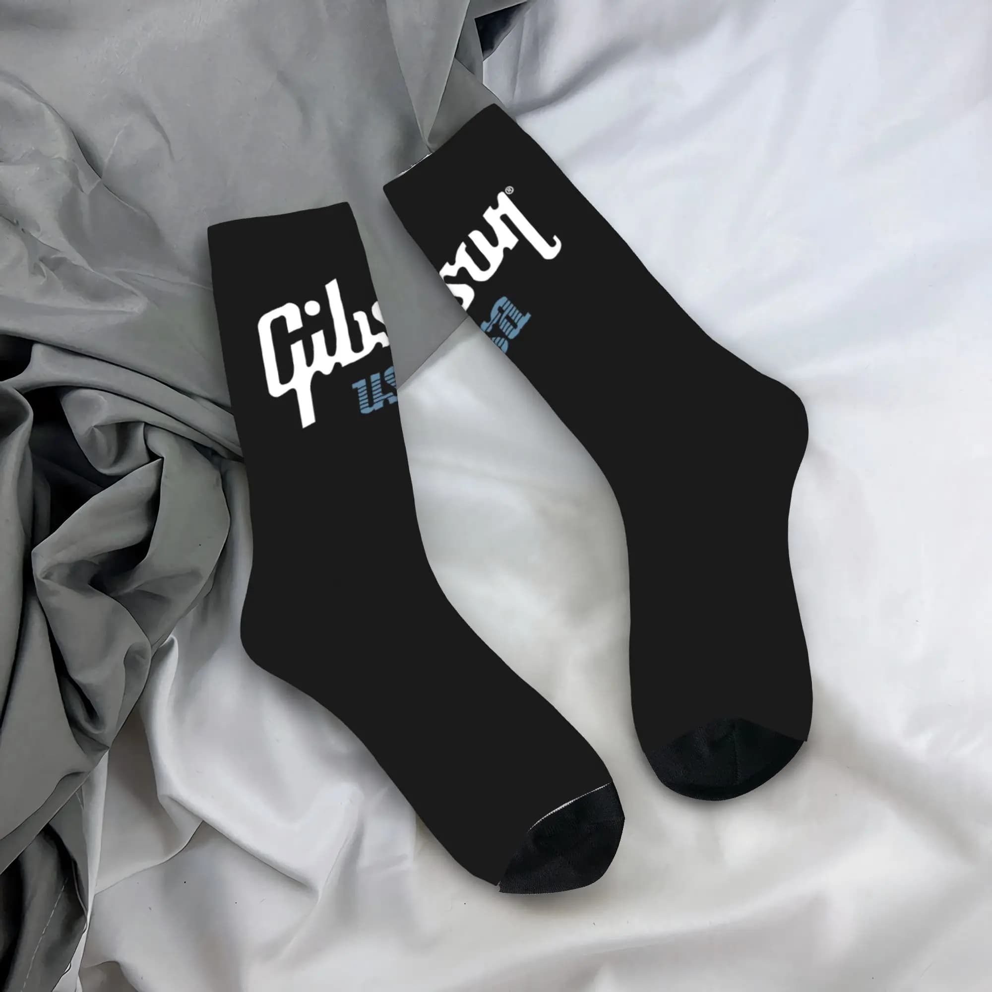 Calzini da uomo personalizzati con stampa 3D Gibson, calzini unisex caldi e comodi con stampa 3D 1894.