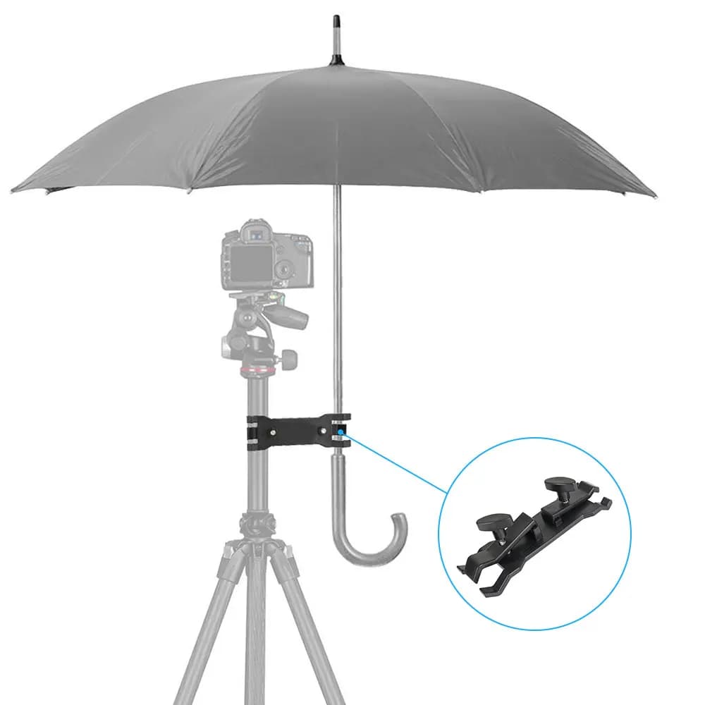 HDRIG fotocamera portatile treppiede portaombrelli staffa per Clip staffa per treppiede fotografico per esterni staffa per fotografia accessorio