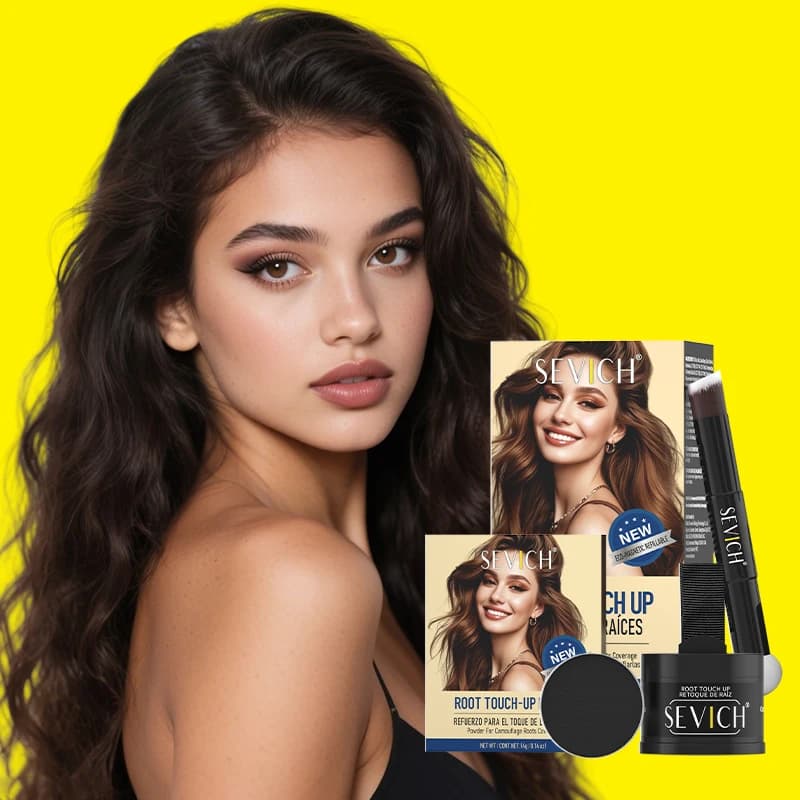 SEVICH Polvere magnetica sostituibile per l'ombra dell'attaccatura dei capelli Copertura istantanea impermeabile Polvere per l'attaccatura dei capelli Perdita dei capelli Correttore per capelli Trucco