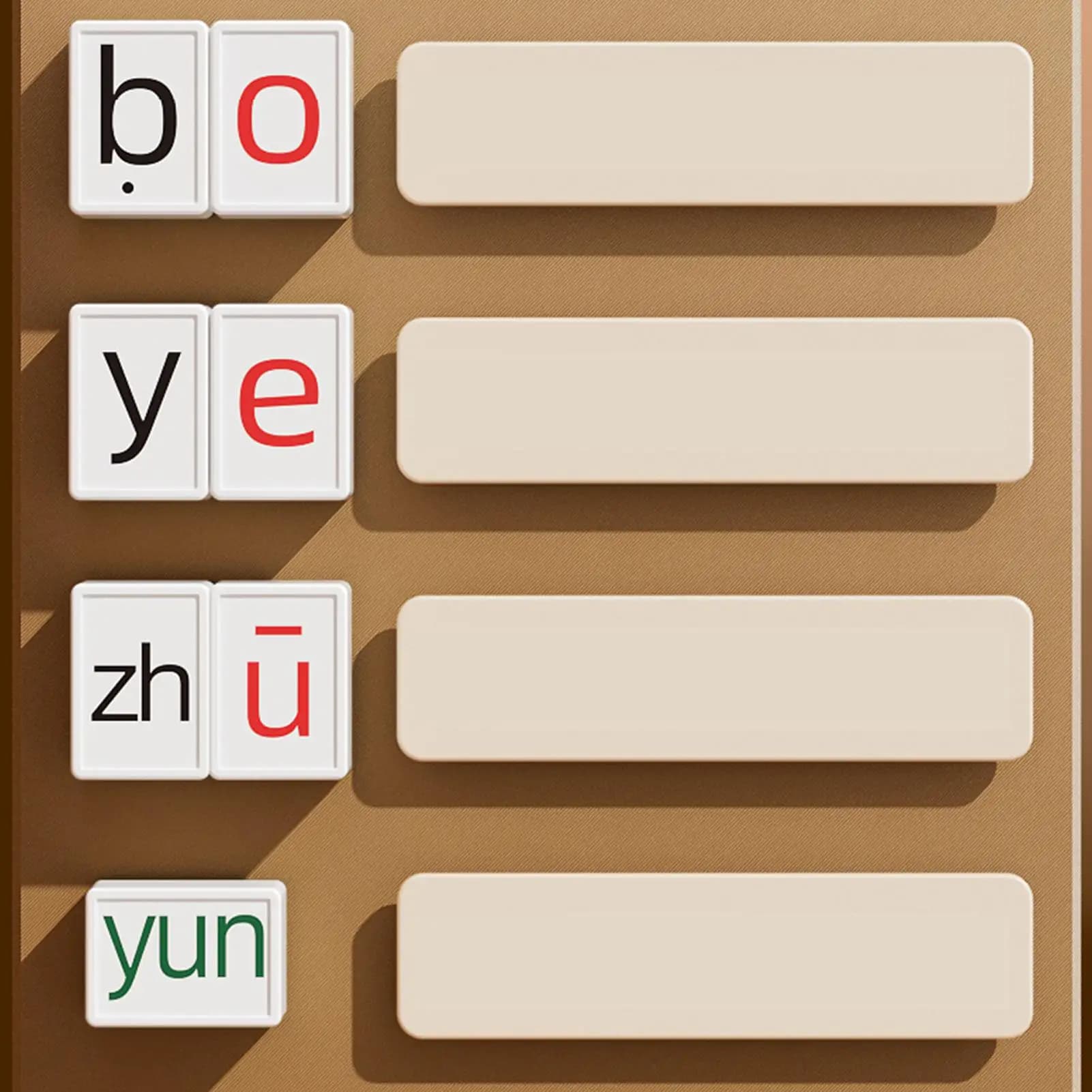 Giocattoli educativi Apprendimento precoce Piastrelle Pinyin Mahjong Gioco educativo per feste per la casa, l'aula scolastica, le notti di famiglia delle ragazze dei ragazzi