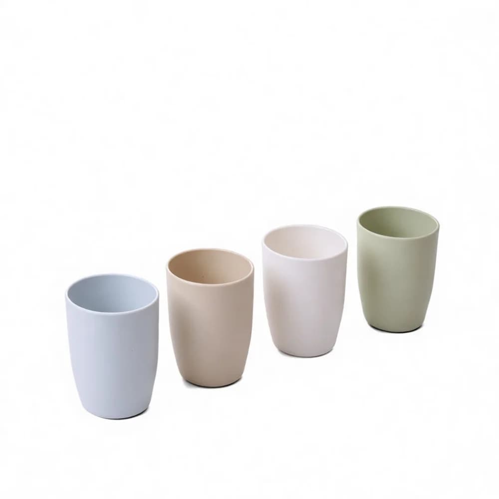 Modern Bathing Accessory Plastic Mouthwash Mug Portable Toothbrush Holder Durable Minimalist Water Cup For Travel Home Hotel