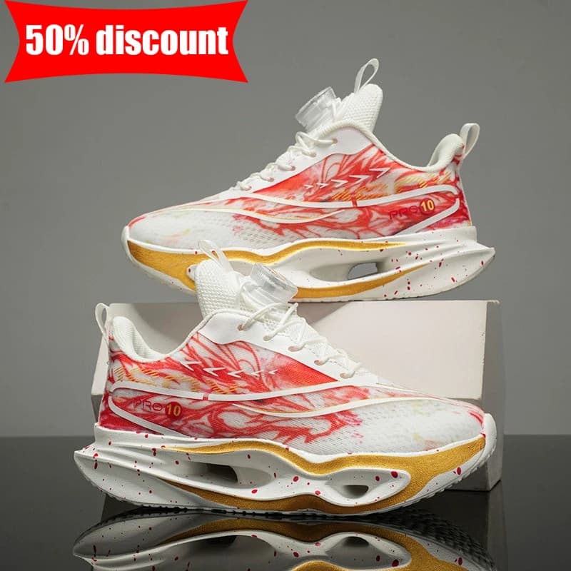 Scarpe Sportive per Bambini, Calzature da Tennis per Ragazzi con Ammortizzazione e Rimbalzo, Leggere in Mesh per Atletica e Corsa