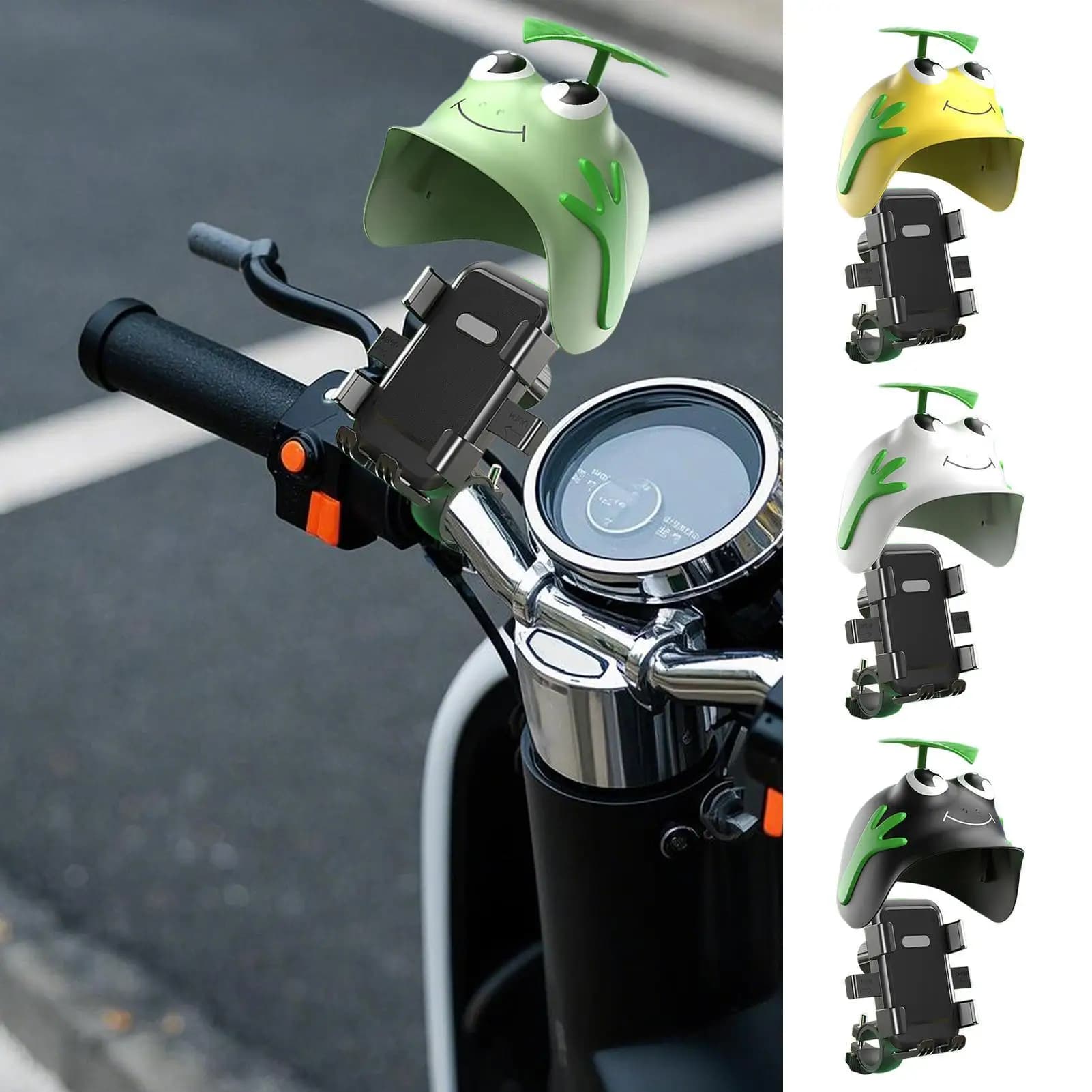 Universal anti-vibrating waterproof support for most smartphones, compatible with helmet and bike, cycling