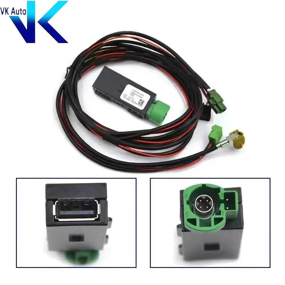 Adattatore CarPlay Media USB AUX Switch MIB2 MDI USB AMI con presa 5Q0035726E 5Q0 035 726 E per Golf 7 MK7 VII per Passat B8