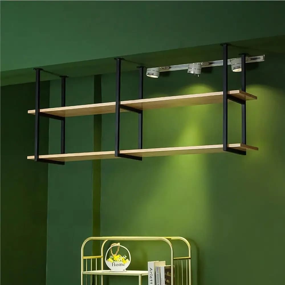 Porta Pentole da Parete, Organizzatore Sospeso per Piante e Bicchieri da Vino (150x30x80cm, 60x30x80cm)