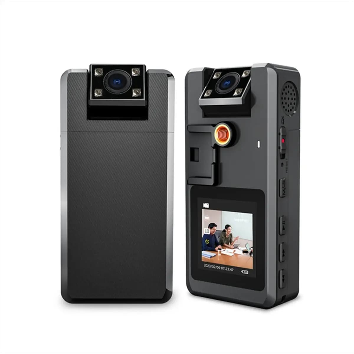 Telecamera Digitale Indossabile OK A53 con Batteria Rimovibile HD 1080P 2250mAh 8 Ore di Registrazione Continua Webcam per Ciclismo