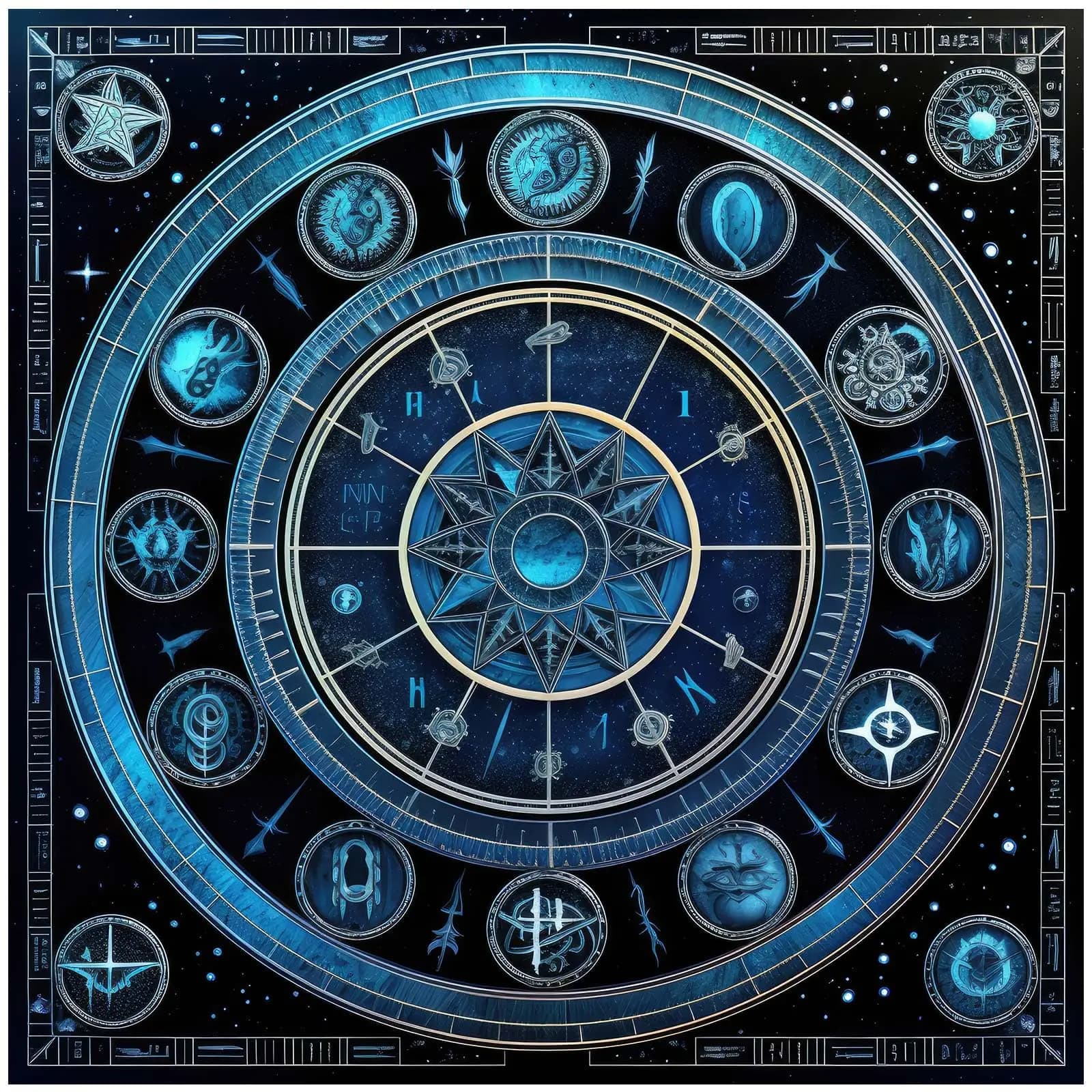 Tappetino da gioco per Tarocchi, Telo da divinazione geometrico, Tappetino per carte Oracoli, Tappetino di supporto per Rune, Tovaglia per carte Tarocchi