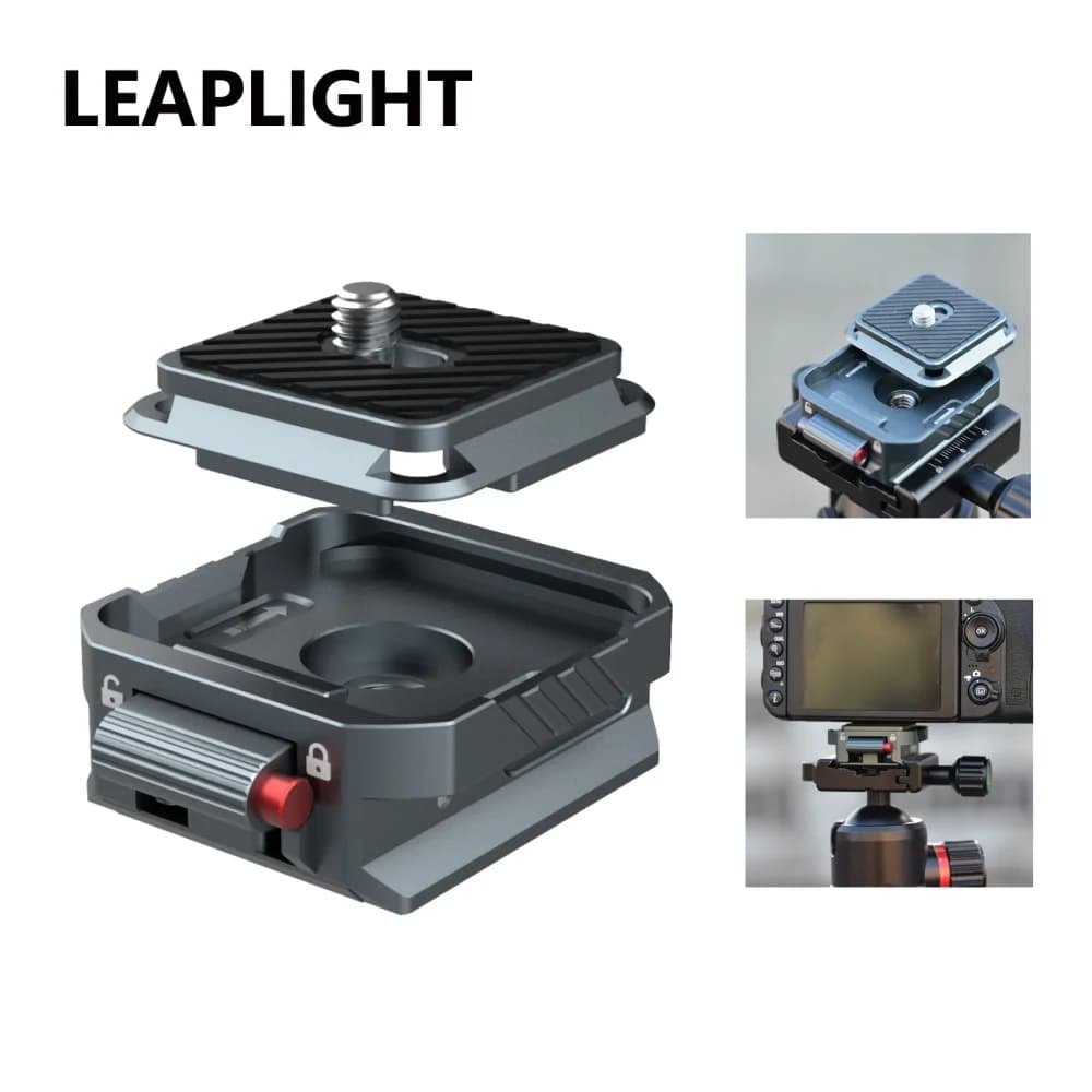 Kit di Sgancio Rapido per Gimbal Fotocamera DSLR Arca Universal, Morsetto QR Arca-Swiss, Supporto per Treppiede e Slider per DJI Ronin RS4 RS