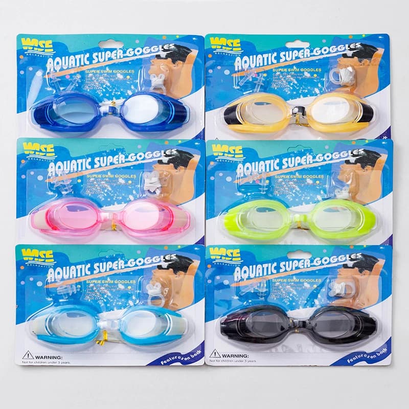 eNice da Transparent swimwear for scuba diving, waterproof, for adults and children, with nose clips and ear plugs, with adjustable seal
