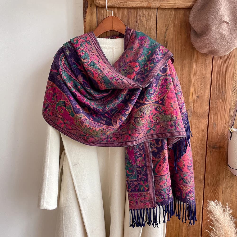 Nappa Coperta Design di Spessore Pashmina Nuovo Inverno Caldo Scialle Wrap Sciarpa di Cachemire Donne Fazzoletto Da Collo Poncho Stole 2023