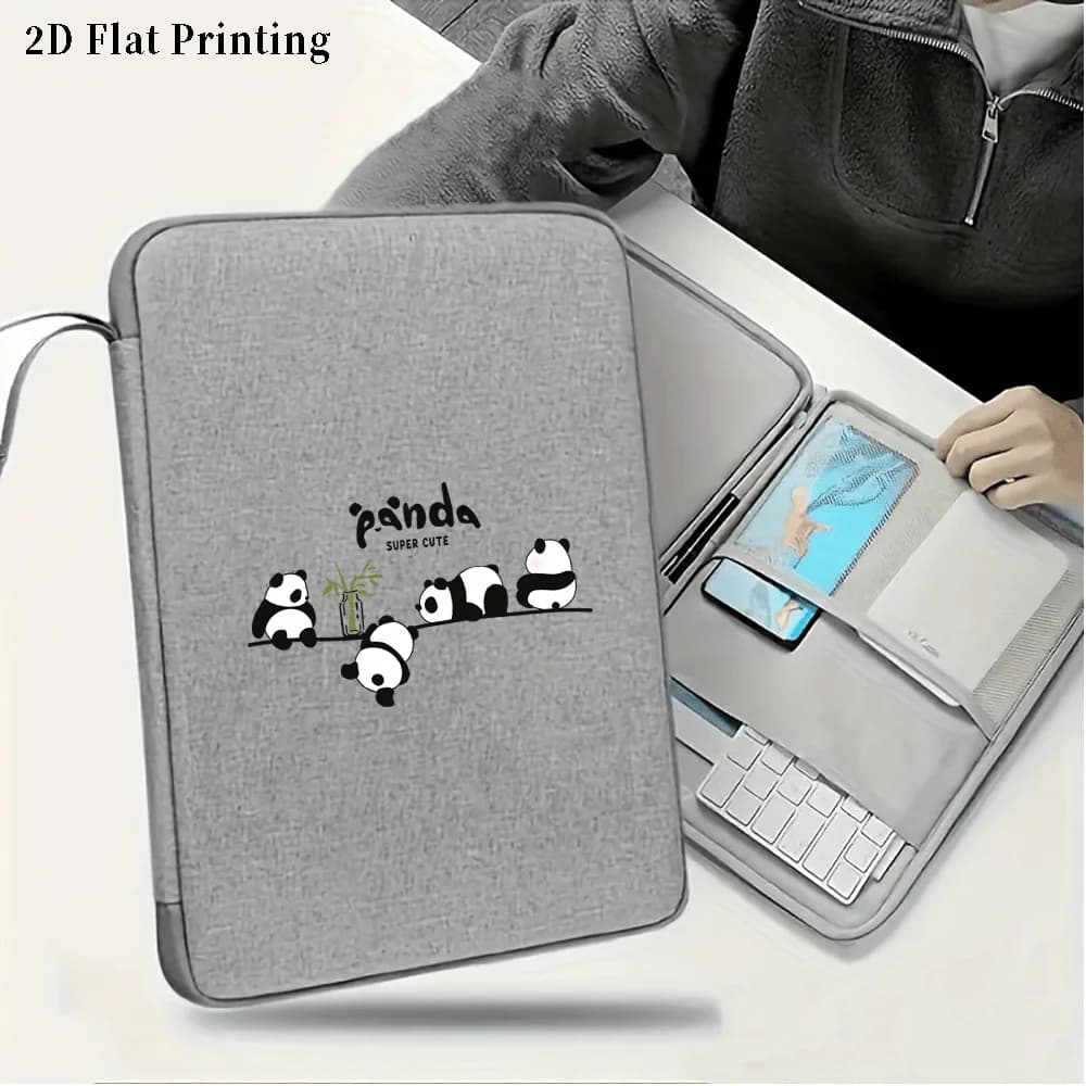 Borsa per tablet con stampa panda da 10,9/12,9 pollici, custodia per iPad Air, Samsung, Xiaomi, Lenovo, custodia per tablet, custodia antiurto