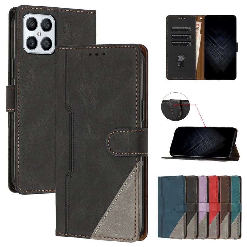 Honor X8 X7 X9 Custodia per Honor X8 TFY-LX1 Coque Custodia in pelle stile business per Huawei HonorX8 X 8 X9 X7 X30 X20 X30i Cover