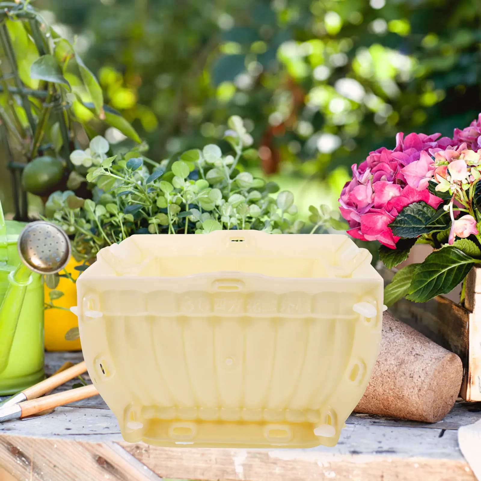 Thickened Planter Mold Plastic Flower Pot Mold for DIY Concrete Planter Bonsai Pot Casting Craft Decoration DIY