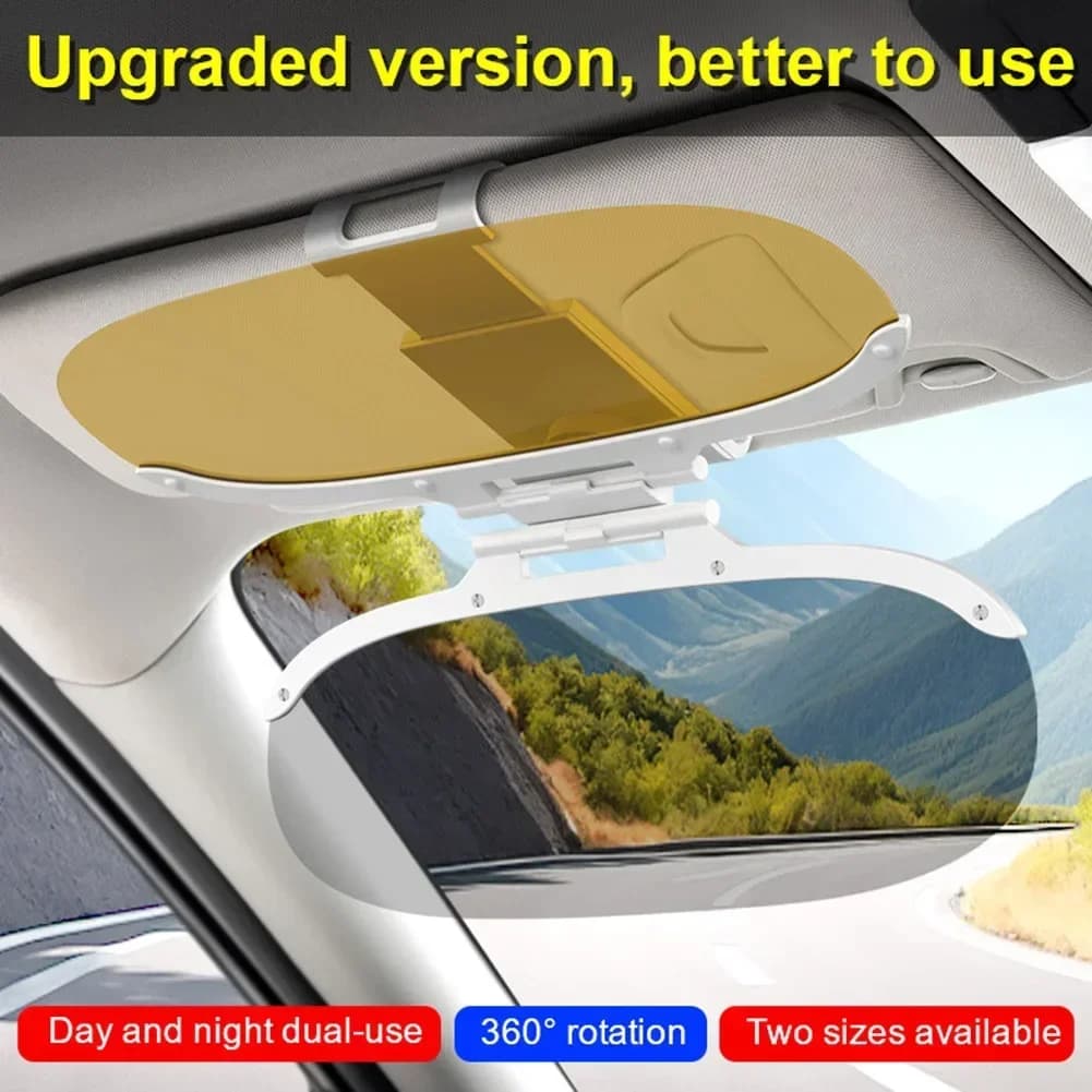 Estensione per visiera parasole per auto 2 in 1 notte antiriflesso antiabbagliamento visiera per parabrezza accessori per parasole per veicolo
