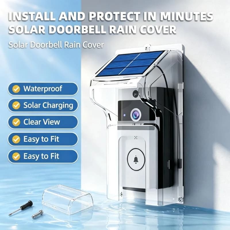 Wifi Wireless Video Intercom Doorbell With Solar Shell Acts As Digital Peephole For Household Door Safety Observation