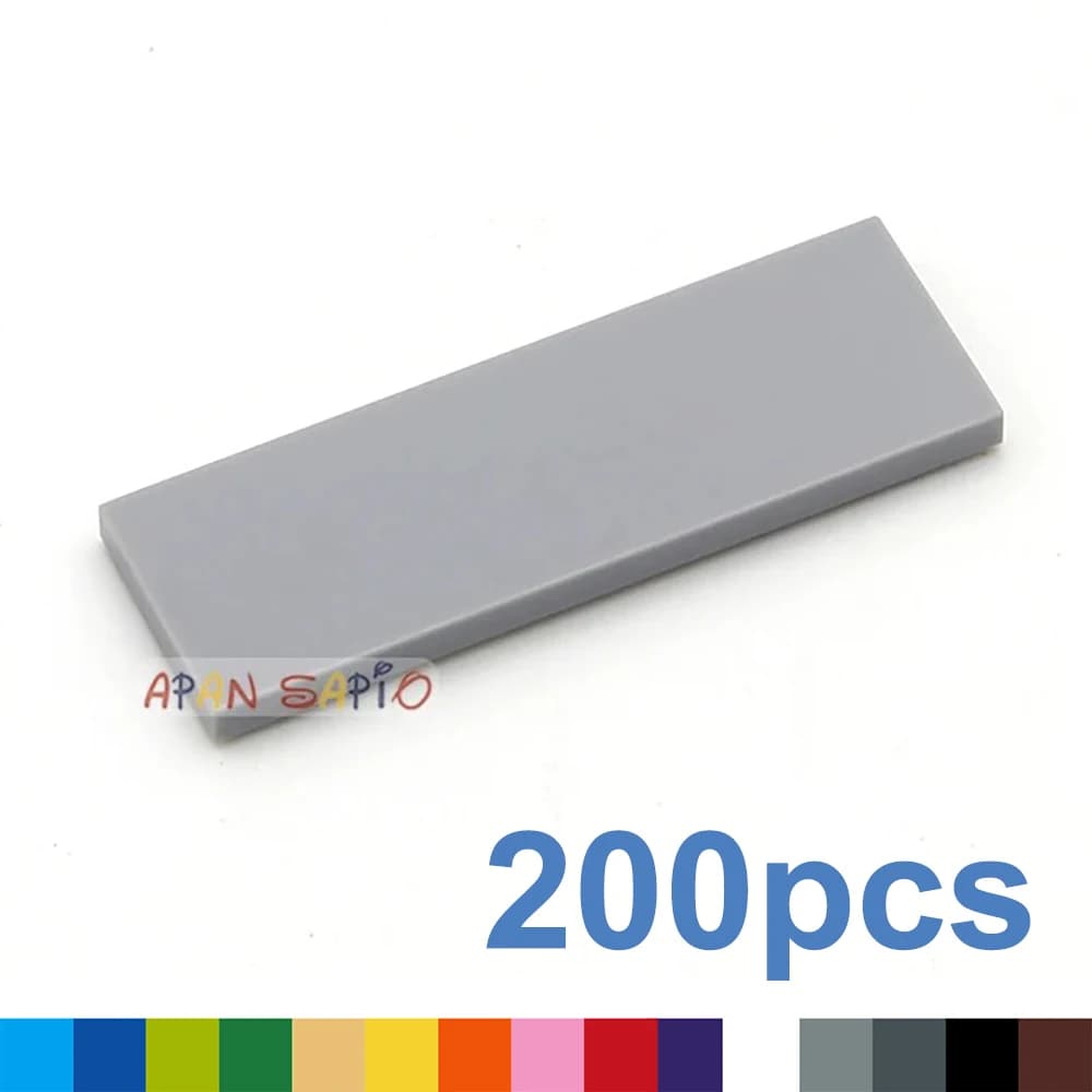 200 pz FAI DA TE Building Blocks Figura Mattoni Piastrella di Ceramica 2x6 Educativi Formato Creativo Giocattoli per I Bambini Compatibile Con 69729