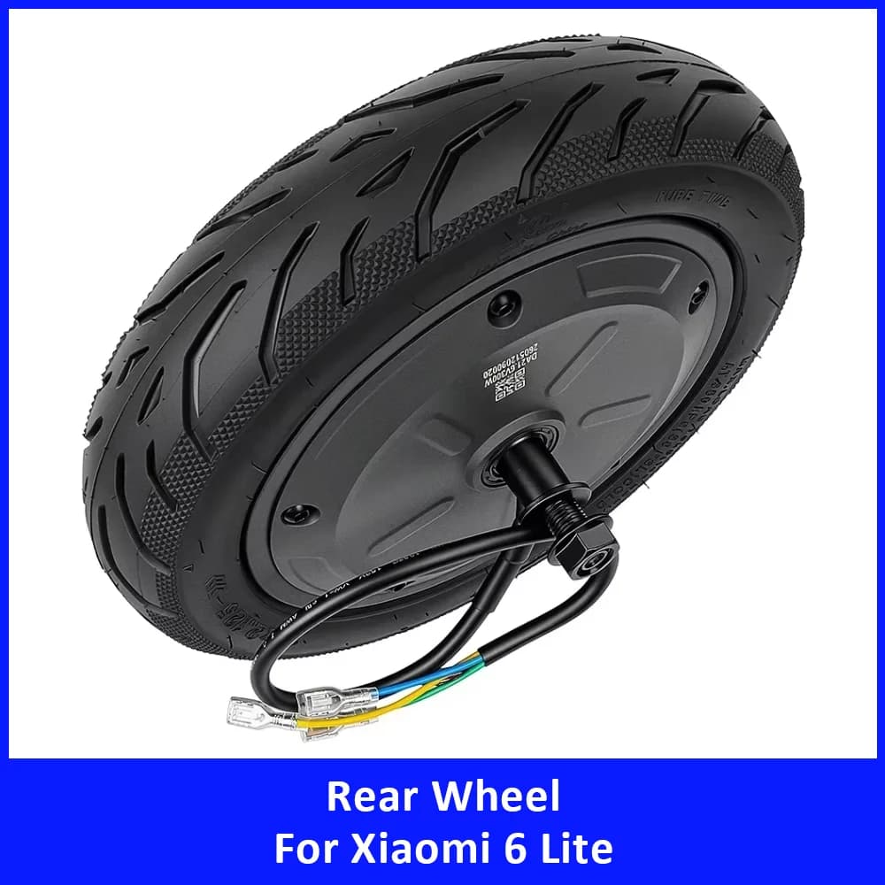 Rear Motor with 10x2.125 Tire for Xiaomi 6 Lite 6Lite Electric Scooter Rear Wheel Assembly Driving Wheel Replacement Repair Part