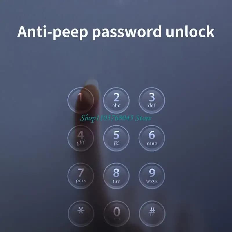 R53F Serratura per porta con ingresso senza chiave 4 in 1 Serratura per impronte digitali per password intelligenti Serratura 4