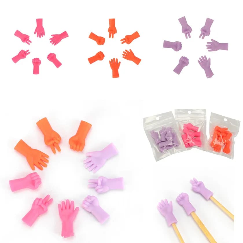6 pezzi di protezione per spille per maglione con cappuccio per ago, per maglieria, antiscivolo, prevengono le cadute degli aghi, accessori per utensili per maglieria con cappuccio per spille per maglione