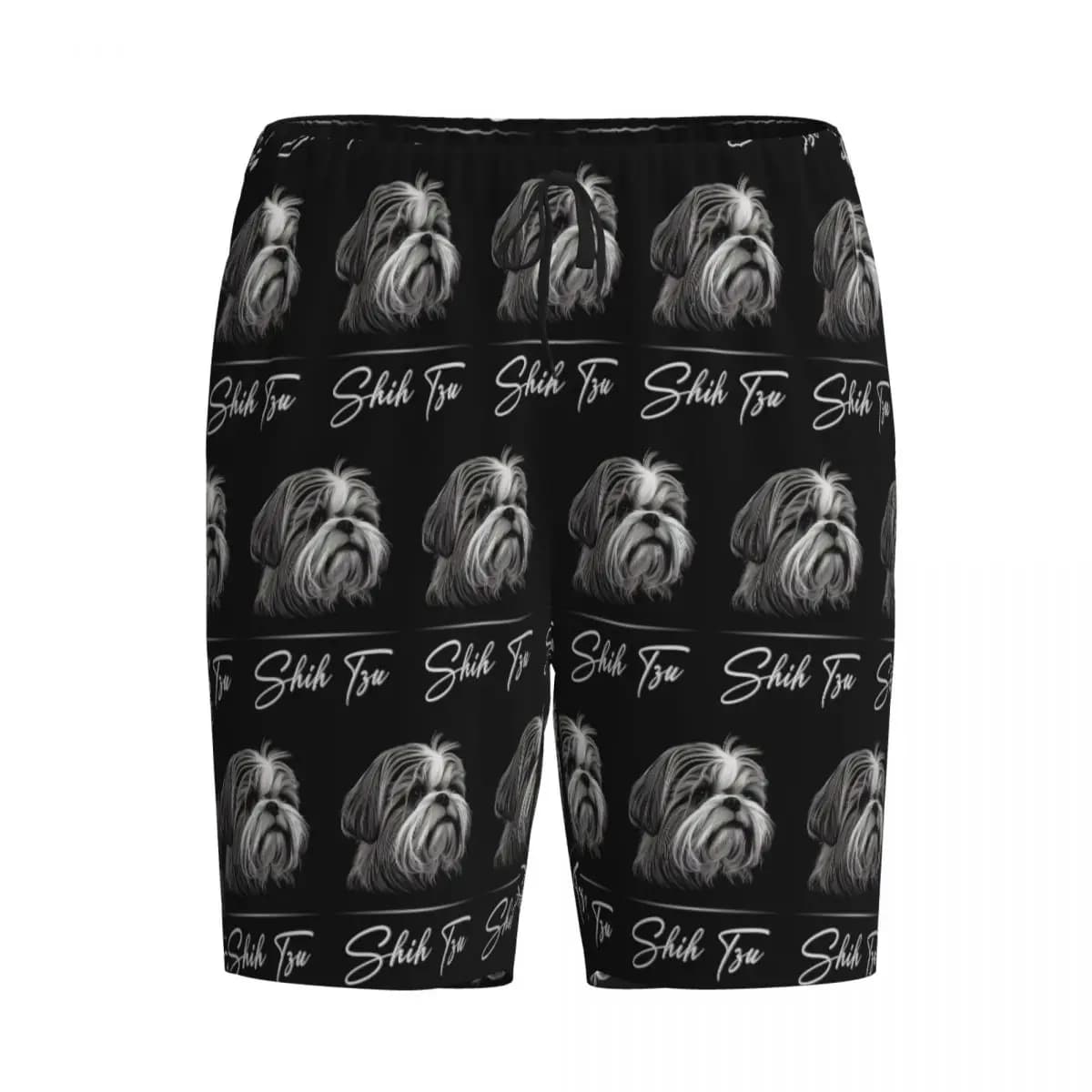Custom Dog Lover Shih Tzu Crest Shorts Sleeping Pants Men Pajama Pants Lounge Sleep Sleepwear Bottoms