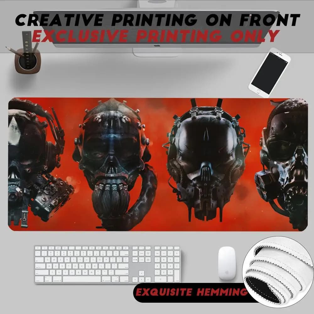 Mouse Pad Non-Slip Rubber Edge locking mousepads Game play mats Co-op horror shooter GTFO for notebook PC computer