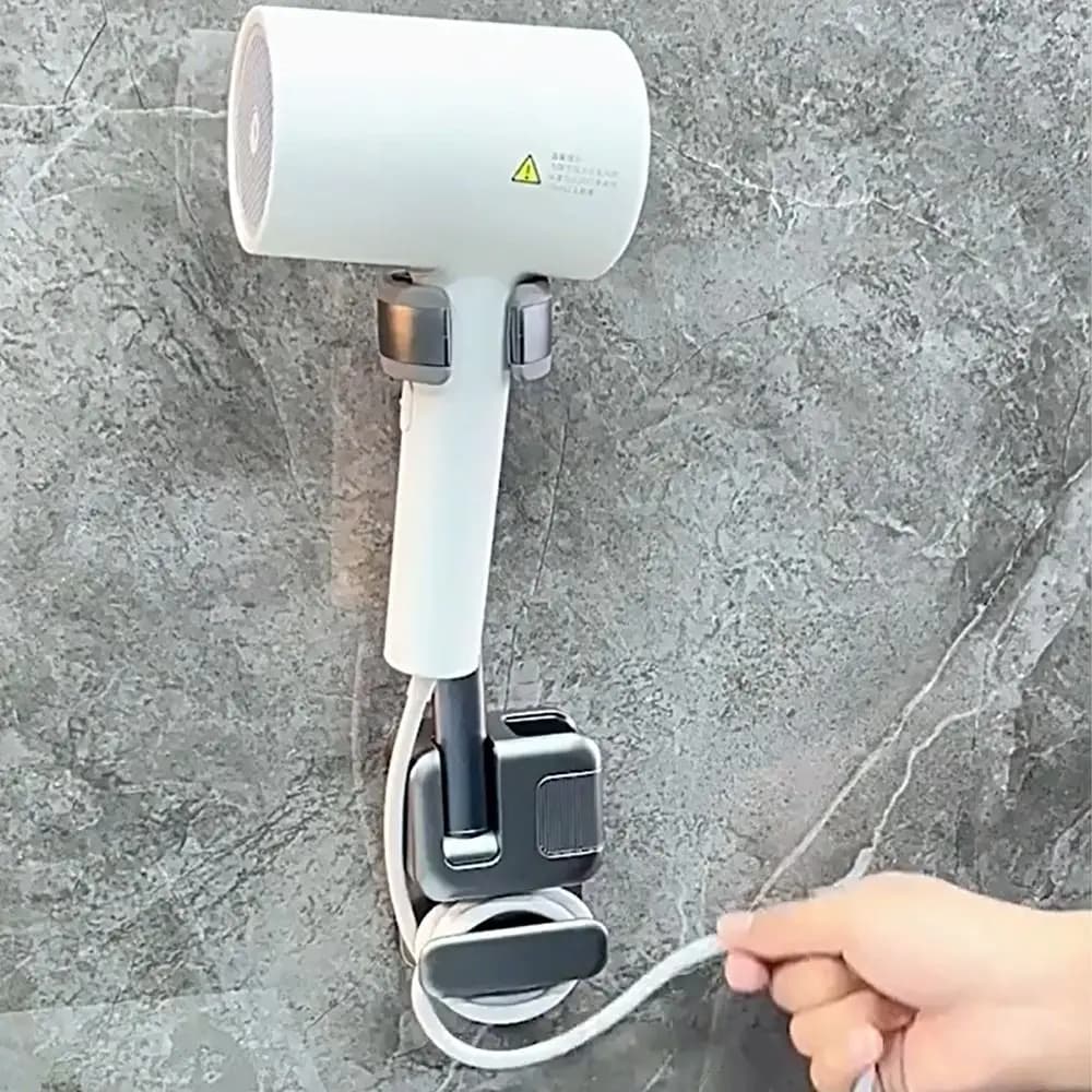 Wall Support for Hairless Rotating Hair, Hair Dryer with Adjustable Corner, Hairstyle Styling Tools