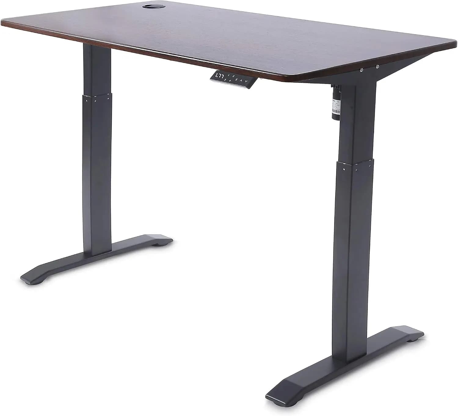 48x24 Inch Whole-Piece Desk Electric Height Adjustable Sit Stand Workstation For Home Office Gaming