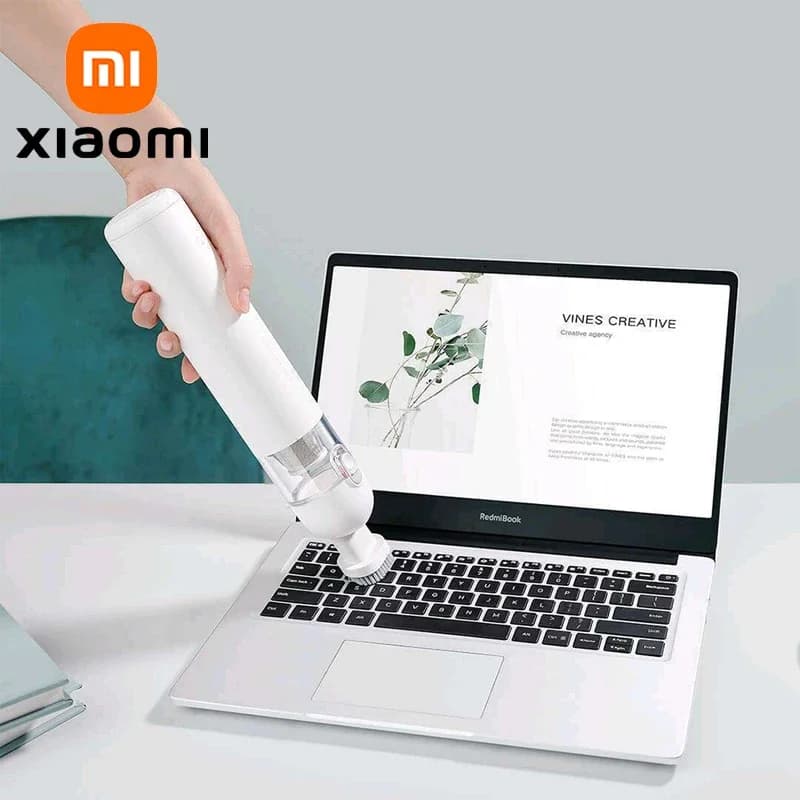 Aspirapolvere Portatile Originale Xiaomi con Motore Brushless, 13KPa di Aspirazione, per Casa e Auto, Senza Fili, Ricarica Type-C, Nuovo