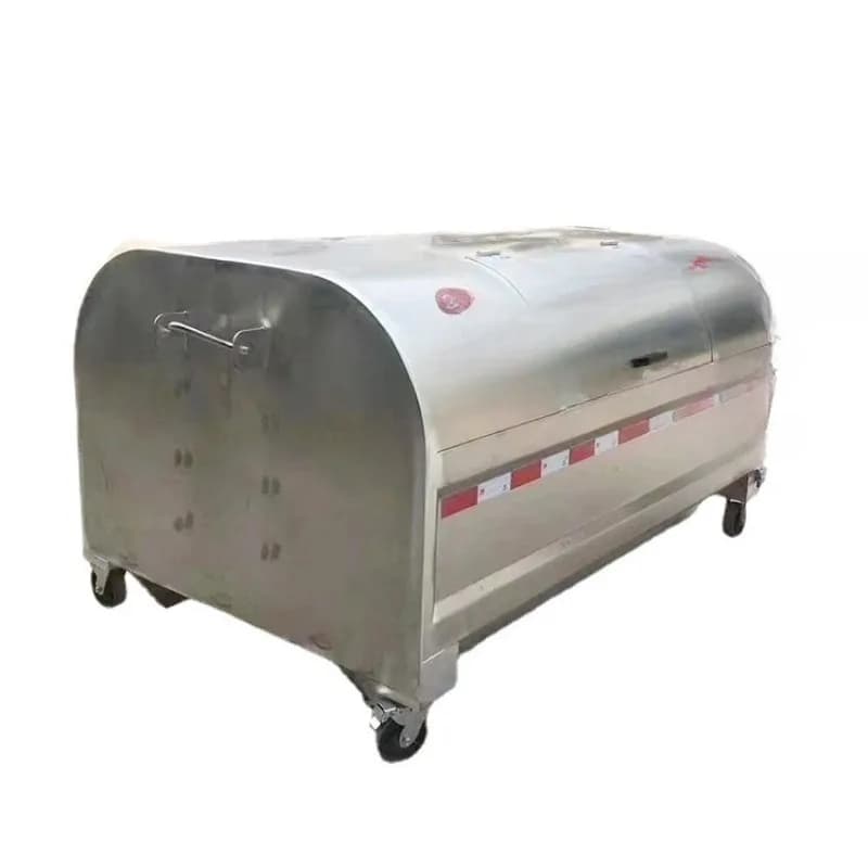 Stainless steel trash can, hook arm type garbage transfer box, garbage removal box