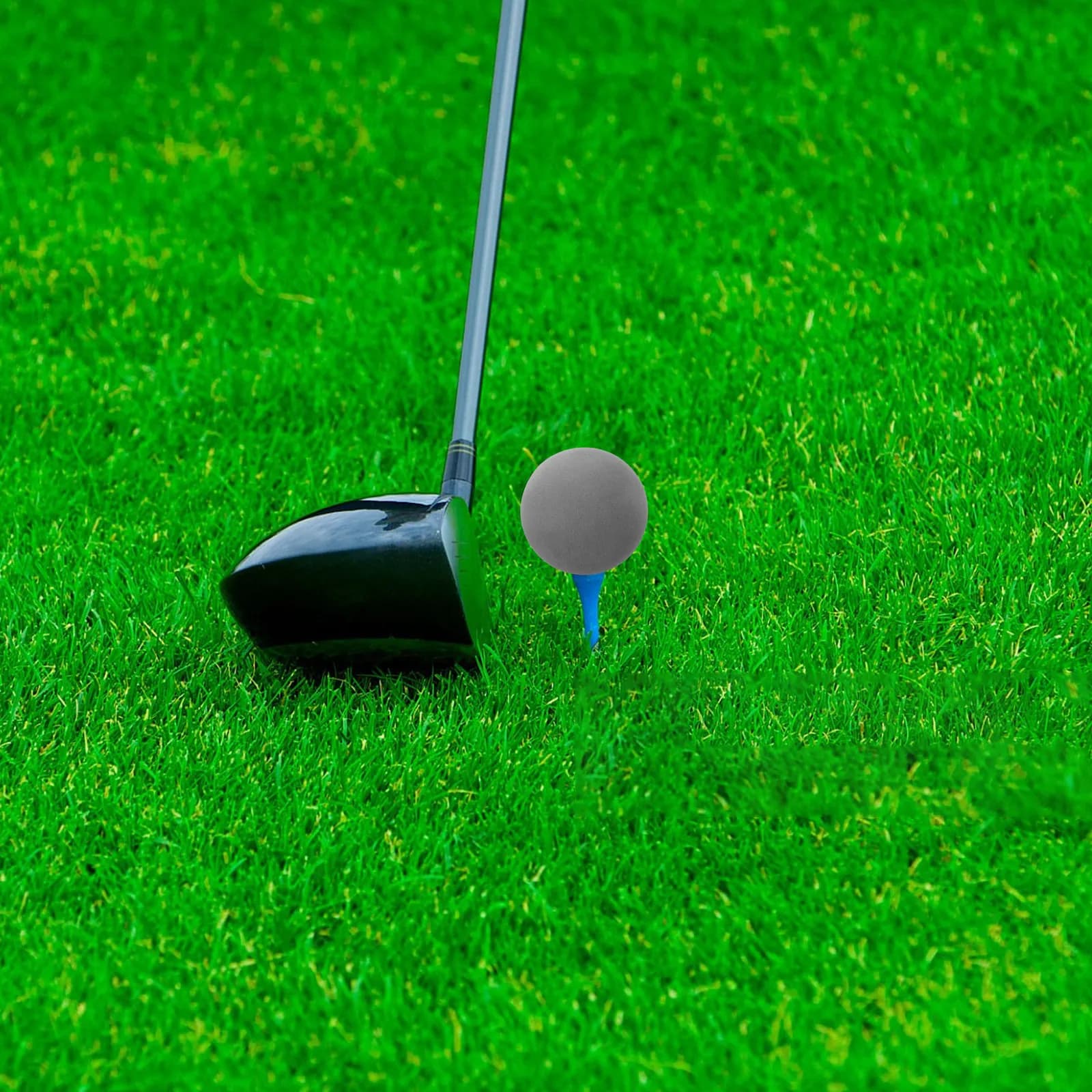 10 palline da golf in schiuma Eva, morbide e leggere, da allenamento, 60 mm, nere, per pratica indoor e outdoor in giardino