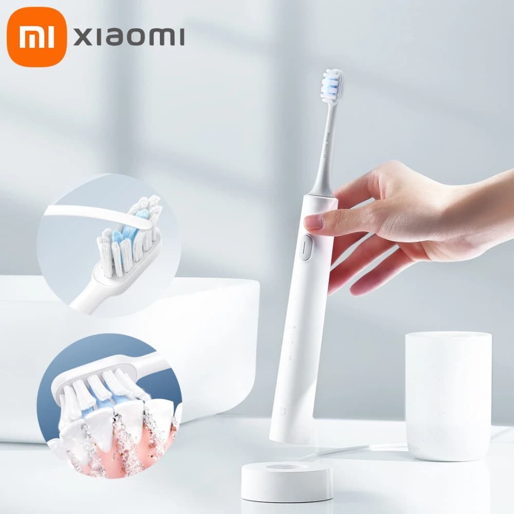 Xiaomi Sonic T301 electric toothbrush, waterproof, with wireless charging, ultrasonic vibration for teeth, whitening, for oral hygiene.