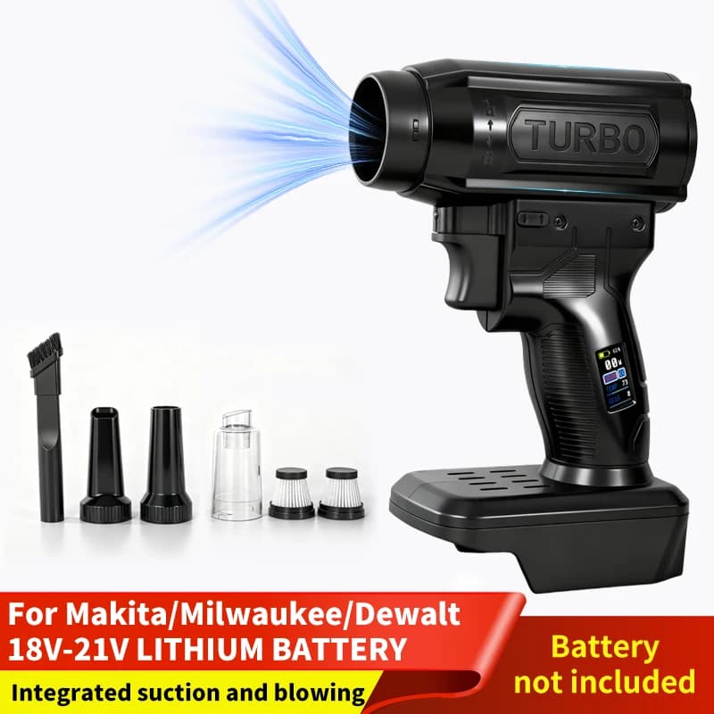 40mm Turbo Ventilatore Brushless Potente Ventilatore di Aria Velocità del Vento 500g Aria Spolverino Aspirapolvere per Auto/Tastiera/PC/Casa Multi-funzionale