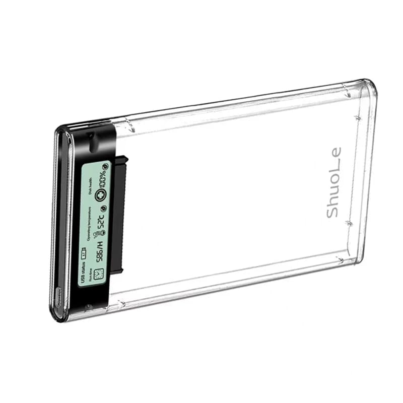 Custodia per HDD esterna USB3.2 Custodia per disco rigido da 5 Gbps da 2,5 pollici Custodia SSD di tipo C Custodia per HDD SSD per PC portatile-TCES