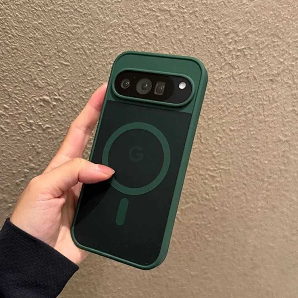 Custodie protettive traslucide satinate sottili alla moda per Google Pixel 10 9 Pro XL Cover per telefono con ricarica wireless magnetica antiurto