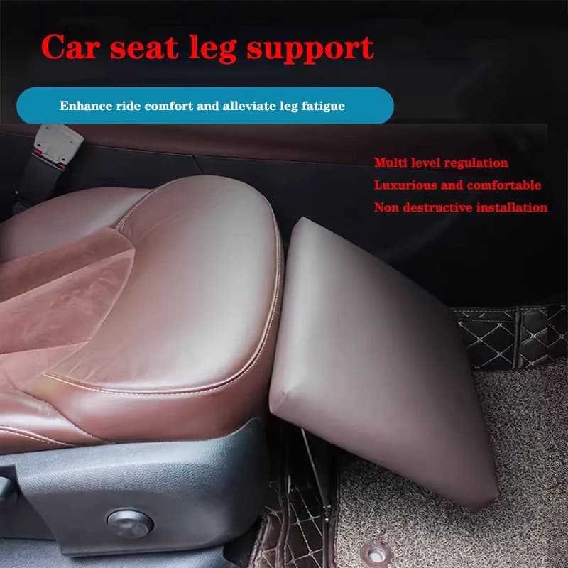 Cuscino per gamba universale per seggiolino auto per supporto per gamba universale in pelle per conducente Fodera per cuscino Sedile per conducente Artefatto per poggiagambe posteriore da viaggio