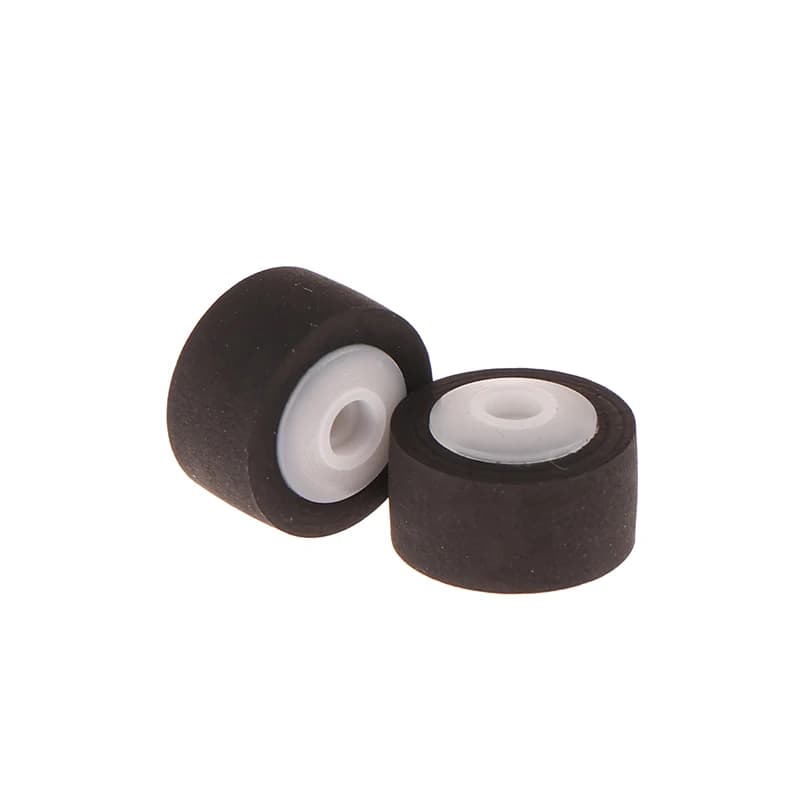 2Pcs Rubber Pinch Roller for Car Audio Radio Cassette Deck Stereo Press Belt Movement Cartridge Tape Recorder Wheel 13x8.3x6.5x2