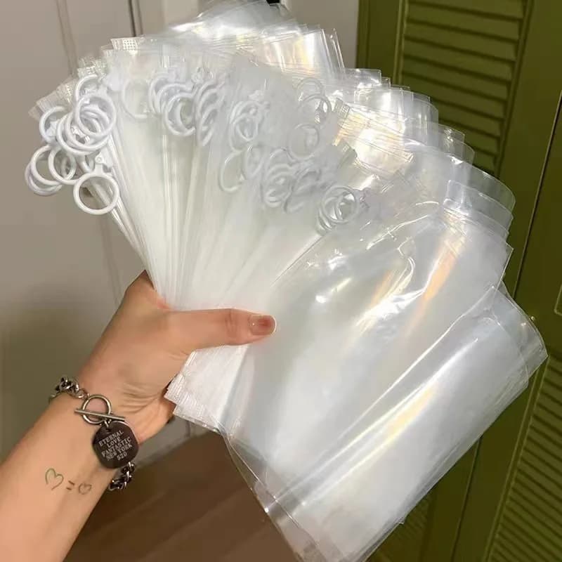 5 pz/set Semplicità Cartelle di File di Carta Trasparente Minimalismo di Moda Astuccio di Grande Capacità di Stoccaggio Forniture Per Studenti